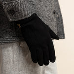 Rex (noir) - Gants en daim de chèvre avec luxueuse doublure en laine/cachemire - Schwartz & von Halen FR - Gants en Cuir - 6