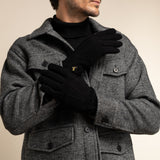 Rex (noir) - Gants en daim de chèvre avec luxueuse doublure en laine/cachemire - Schwartz & von Halen FR - Gants en Cuir - 8