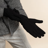 Rex (noir) - Gants en daim de chèvre avec luxueuse doublure en laine/cachemire - Schwartz & von Halen FR - Gants en Cuir - 9
