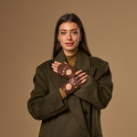 Robyn (marron) – luxueux gants de conduite sans doigts en cuir de cerf américain - Schwartz & von Halen FR - Gants en Cuir - 3