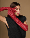Rosemary Opera (rot) - Damenhandschuhe aus Lammleder mit Seidenfutter & Touchscreen-Funktion
