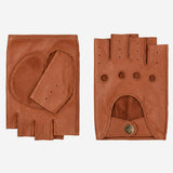 Selena (cognac) – Gants de conduite classiques sans doigts en agneau pour femme