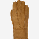 Taylor (camel) - Gants patchwork en peau de mouton pour hommes avec doublure chaude en fourrure de mouton