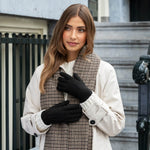 Elizabeth (noir) - Gants en daim et doublure chaude en fausse fourrure - Schwartz & von Halen FR - Gants en Cuir - 5