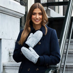 Camila - Moufles en peluche, doublure en fausse fourrure d'agneau et poignet réglable - Schwartz & von Halen FR - Gants en Cuir - 6
