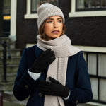 Elizabeth (noir) - Gants en daim et doublure chaude en fausse fourrure - Schwartz & von Halen FR - Gants en Cuir - 8