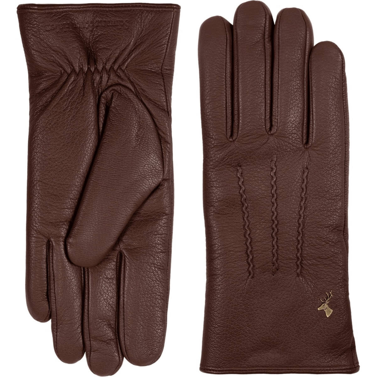 Gants pour hommes avec doublure en cuir nappa d'agneau - %%.