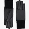 Riley - Gants tactiles en cuir de mouton avec manchette en tricot