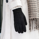 Elizabeth (noir) - Gants en daim et doublure chaude en fausse fourrure - Schwartz & von Halen FR - Gants en Cuir - 6