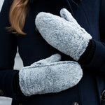 Camila - Moufles en peluche, doublure en fausse fourrure d'agneau et poignet réglable - Schwartz & von Halen FR - Gants en Cuir - 8
