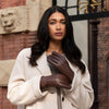 Gants en cuir marron pour femmes - écran tactile - doublés en laine d'agneau - Gants en cuir haut de gamme - Conçus à Amsterdam - Schwartz & von Halen® - 6