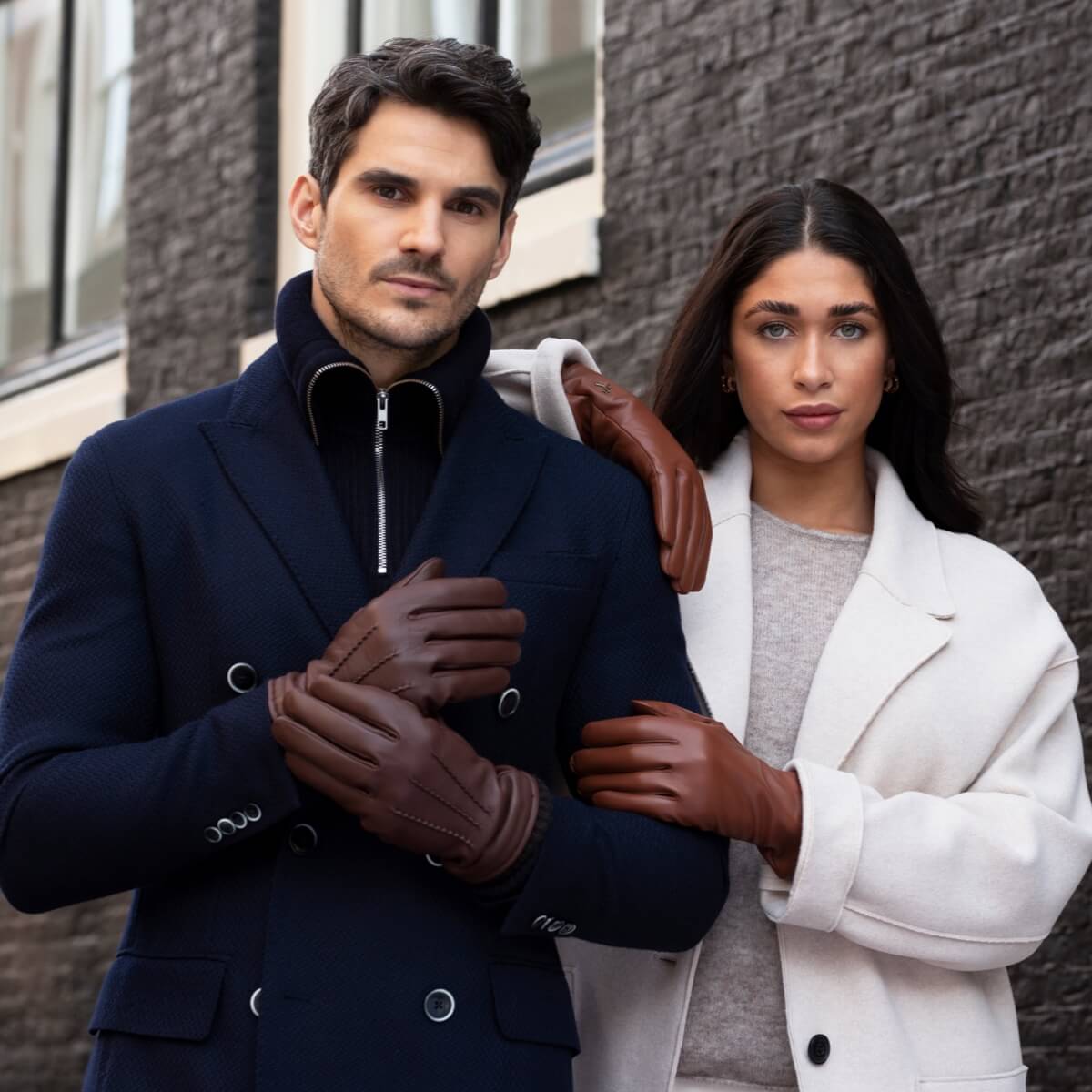 Gants en cuir marron pour hommes - peau de daim - doublure chaude - Gants en cuir haut de gamme - Conçus à Amsterdam - Schwartz & von Halen® - 6