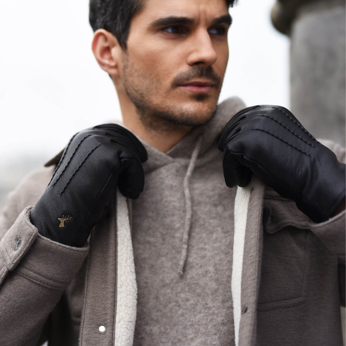 gants homme écran tactile en maille - HEMA