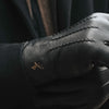 Gants en cuir pour hommes noirs - écran tactile - doublure en laine d'agneau - Hunter - Gants en cuir haut de gamme - Conçus à Amsterdam - Schwartz & von Halen® - 10