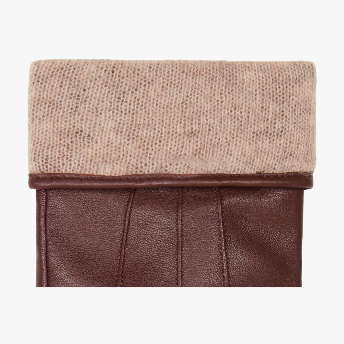 James (marron) - gants classiques en peau de mouton avec doublure en laine/cachemire & fonction écran tactile
