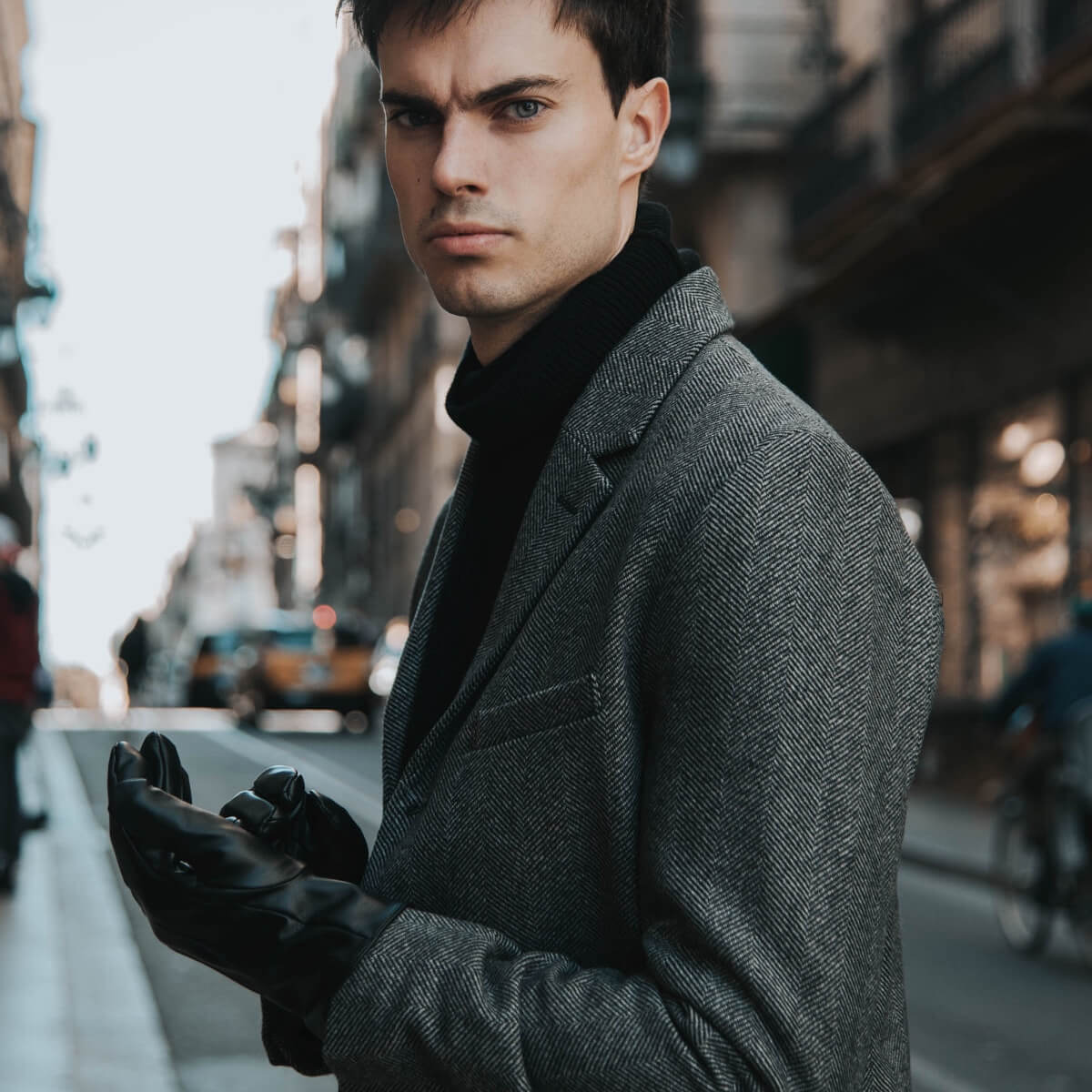 Gants en cuir végétalien noir - écran tactile - Schwartz & von Halen - Gants en cuir haut de gamme - Conçus à Amsterdam - Schwartz & von Halen® - 5