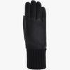 Riley - Gants tactiles en cuir de mouton avec manchette en tricot