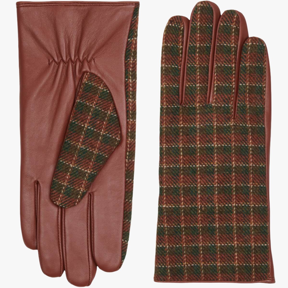 Rosie - Gants tactiles en cuir de mouton et doublure en polaire