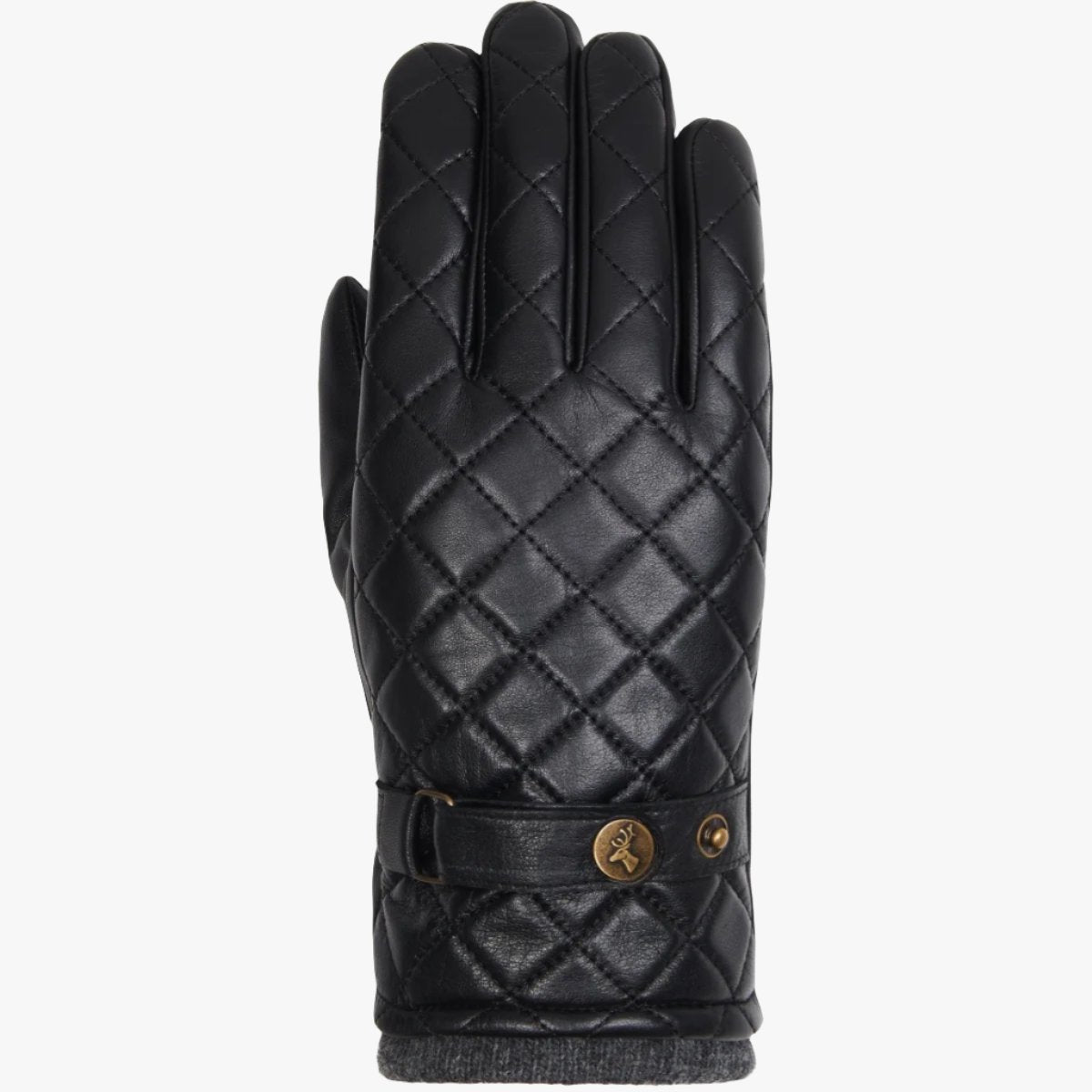 Smith - Gants tactiles en peau de mouton avec bouton pression